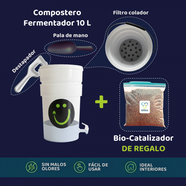 COMPOSTERO FERMENTADOR 10 LITROS